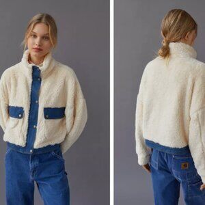 Urban Outfitters Laura Cozy Sherpa Jacket Size S